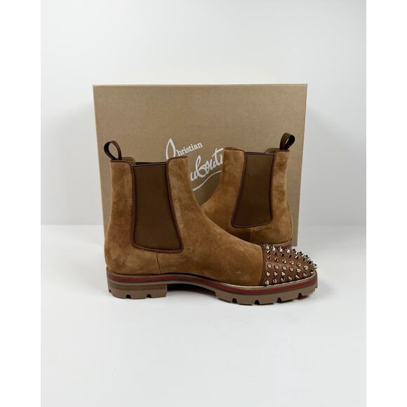 Size 7.5US - Christian Louboutin Melon Spikes Boots NEW main image 10